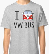 Camiseta clásica I Love VW Bus