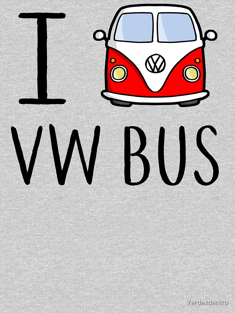 I Love VW Bus de Verdexdentro