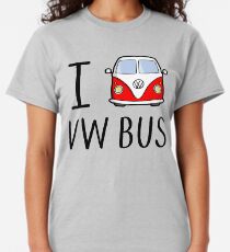 Camiseta clásica I Love VW Bus