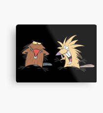 Angry Beavers Merchandise Metal Print