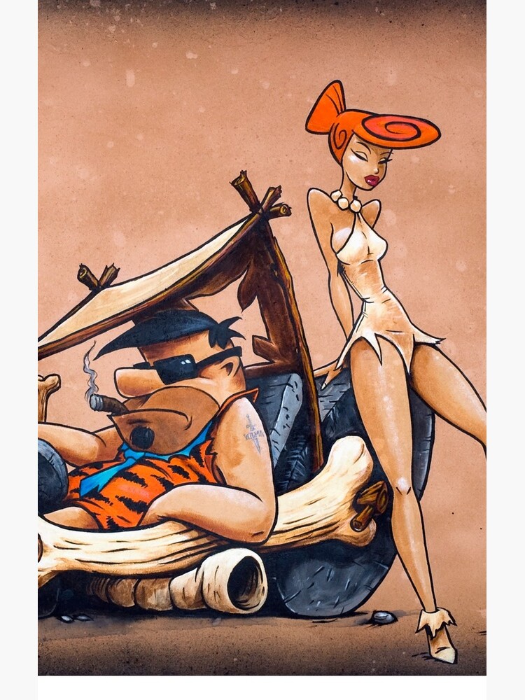The Flintstones go Lowbrow by gWebberArts