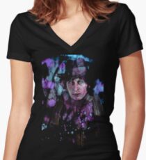 The Fourth Doctor Women's Fitted V-Neck T-Shirt