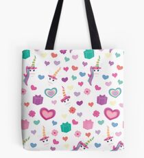 Einhorngeschenke, Herzen und Blumen Tasche