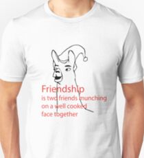 Camiseta unisex Llamas con sombreros - amistad