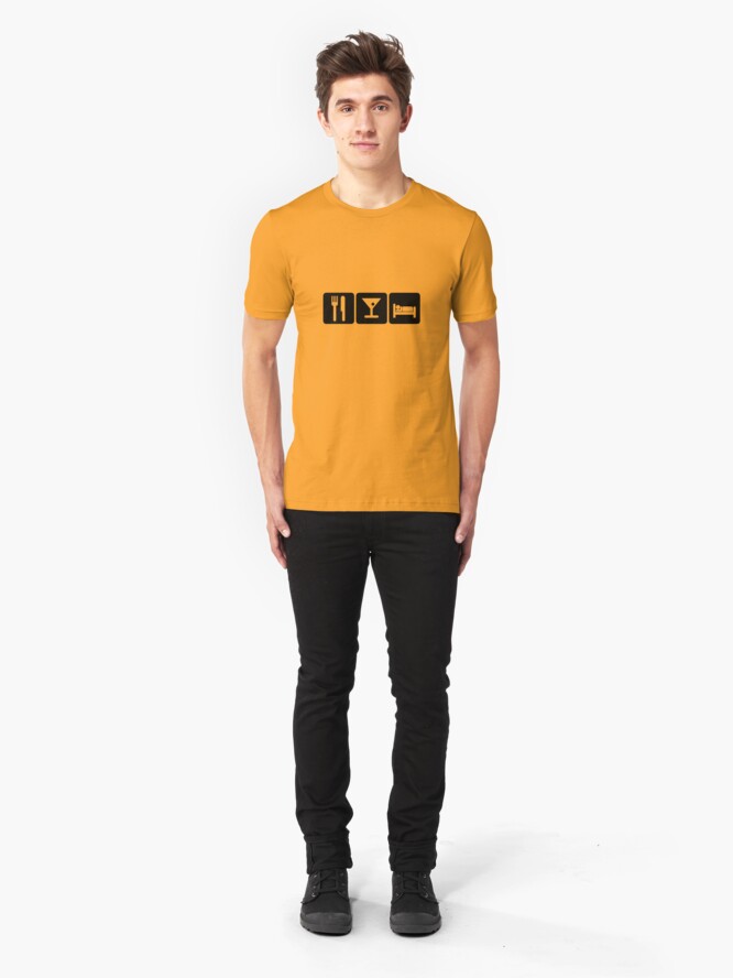 Alternate view of Eat, Drink, Sleep Slim Fit T-Shirt