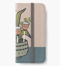 Effronté moderne botanique Étui portefeuille/coque/skin iPhone