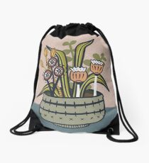 Cheeky Modern Botanical Rucksackbeutel