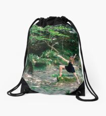 Mari dancing Drawstring Bag