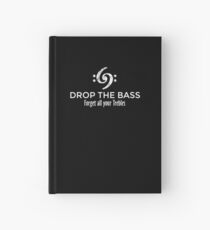 Cuaderno de tapa dura Suelta el bajo - Olvida todos tus agudos (blanco)