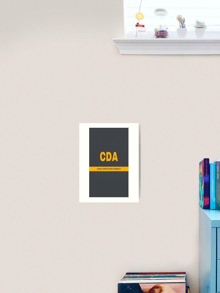 Monsters Inc Cda Child Detection Agency Art Print By