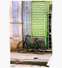 Bicycle, Havana, Cuba Poster