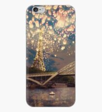 Love Wish Lanterns over Paris iPhone Case