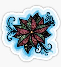 Jewel-tone flower Sticker