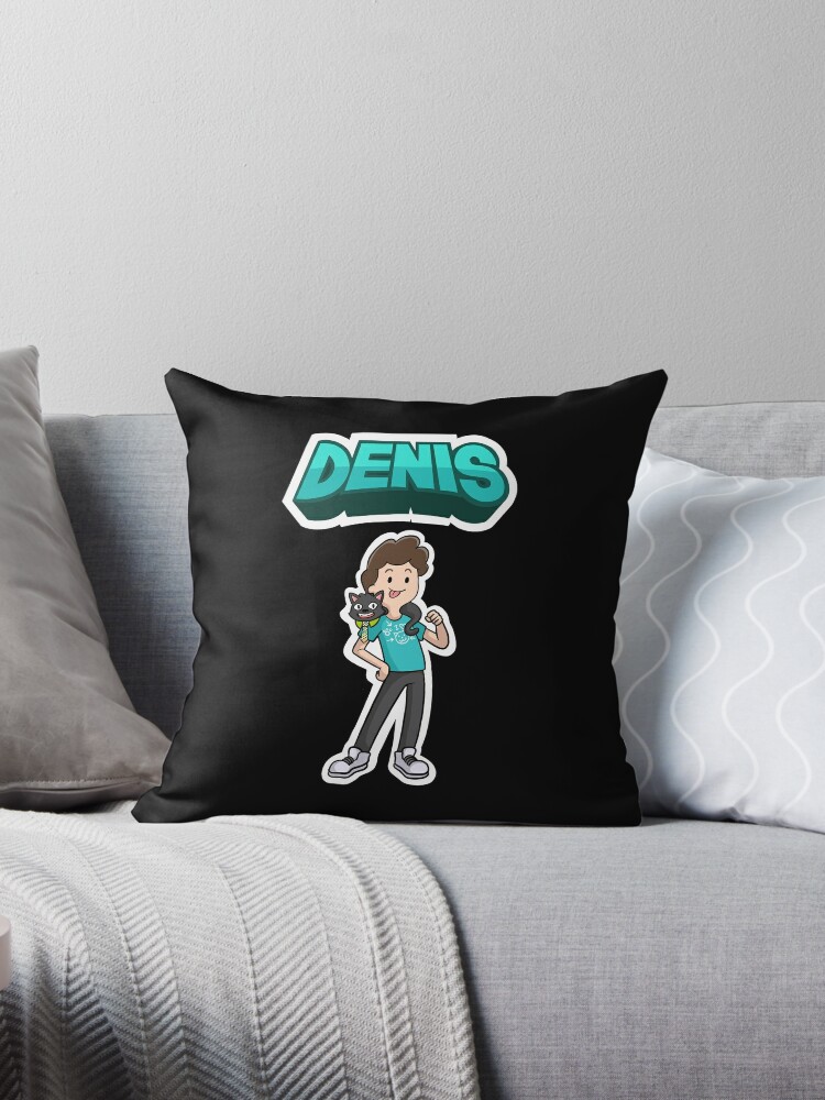 Denis You Tube Throw Pillow By Thebeatlesart Redbubble - denis roblox zipper pouches redbubble