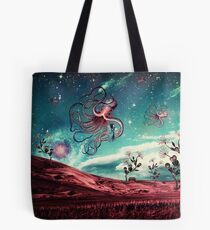 Sunrise Flight on Purple Planet Tote Bag