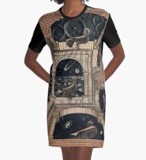 MC ESCHER LABIRINTH - T-Shirt Kleid