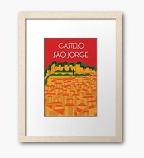 Castelo São Jorge Gerahmtes Wandbild