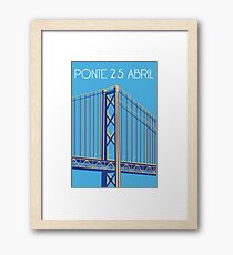 Ponte 25 Abril Gerahmtes Wandbild