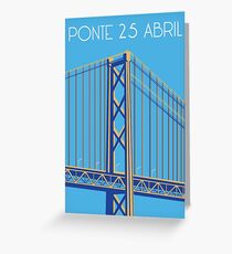 Ponte 25 Abril Grußkarte