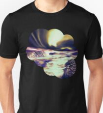 aurora borealis acryl reacls Slim Fit T-Shirt