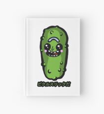 Japanese Kawaii Styled Pickle Rick from Rick and Mortyâ„¢ Hardcover Journal