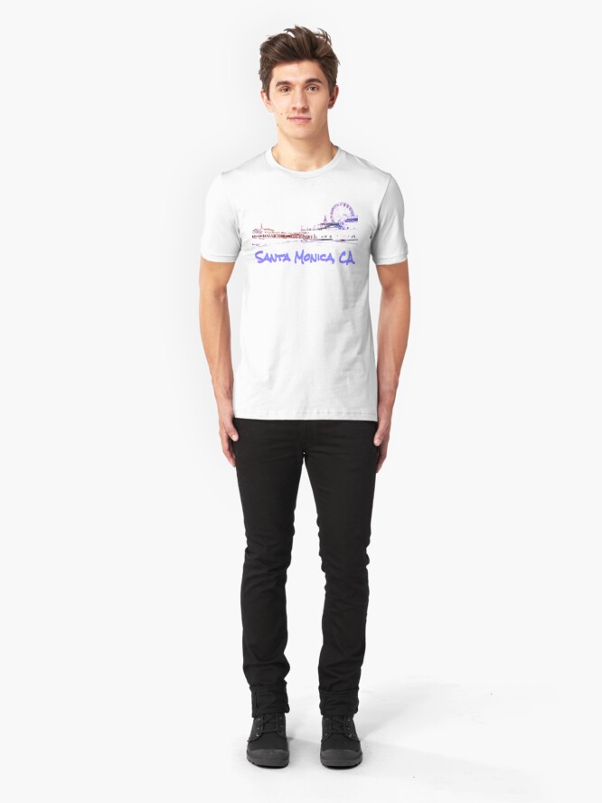 &ldquo;Santa Monica, CA Silhouette&rdquo; T-shirt by stine1 | Redbubble