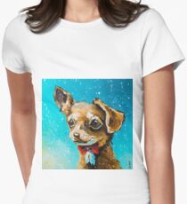 Glamorous dog Women's Fitted T-Shirt