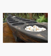 sungka, a Philippine mancala game Photographic Print