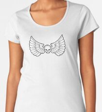 Winged Skull Premium Scoop T-Shirt