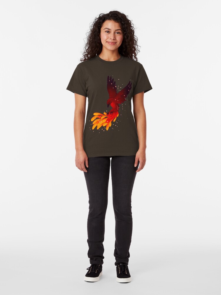 Alternate view of "You Will Rise Above the Ashes" Phoenix Classic T-Shirt