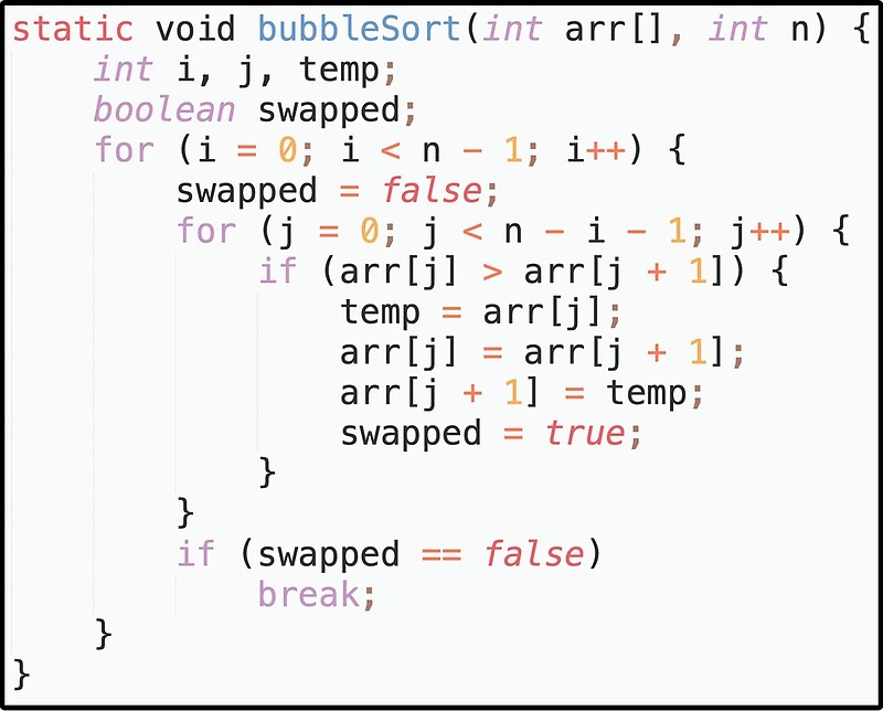 "Bubble sort in JAVA" by Tobbe2b | Redbubble