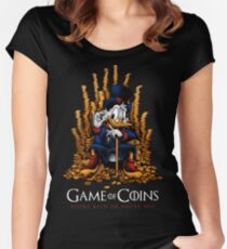 Game of Coins Women's Fitted Scoop T-Shirt