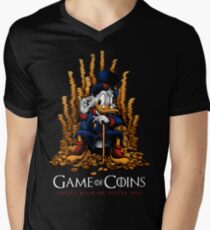 Game of Coins Men's V-Neck T-Shirt