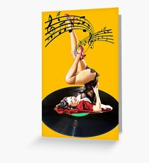 Rockabilly Goddess II Greeting Card