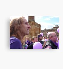 Demo for Democracy: Glasgow Canvas Print