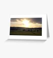 Day's End on The 18th Green Greeting Card