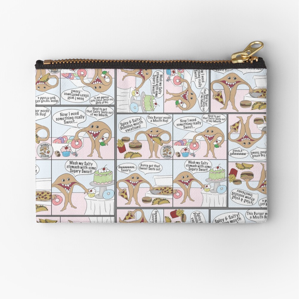 Hungry Uterus Comic Zipper Pouch