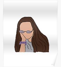 Emma Chamberlain Head Drawing Poster