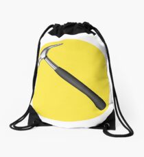captain hammer symbol Drawstring Bag