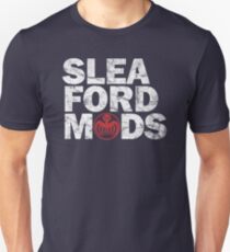 Sleaford Mods (white/red text) Slim Fit T-Shirt