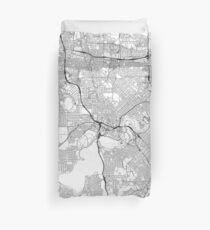 Perth map poster print wall art, Western Australia gift printable, Home and Nursery, Modern map decor for office, Map Art, Map Gifts Duvet Cover