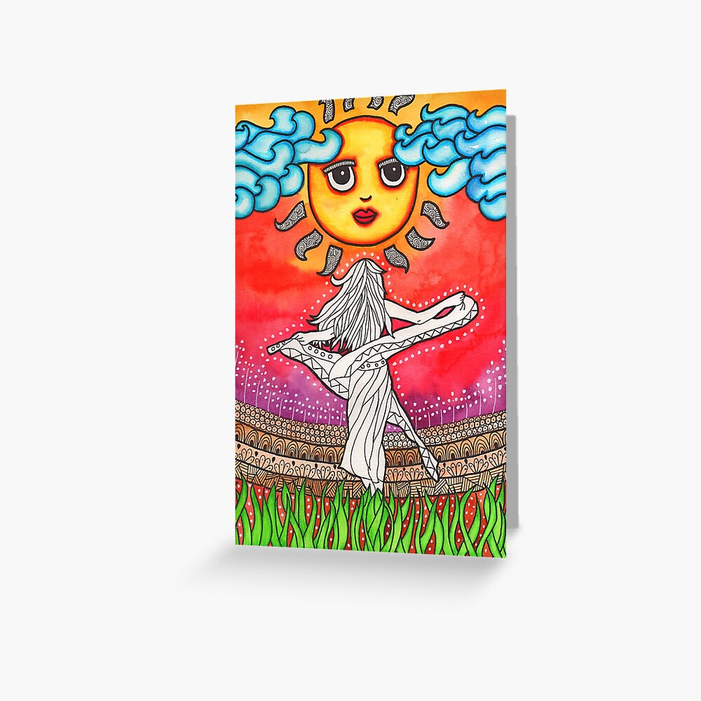 Bohemian Girl Art Psychedelic Art Hippie Decor Trippy Art