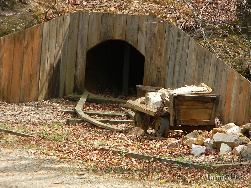 "Old Mine Shaft" by JimmyG1313 Redbubble