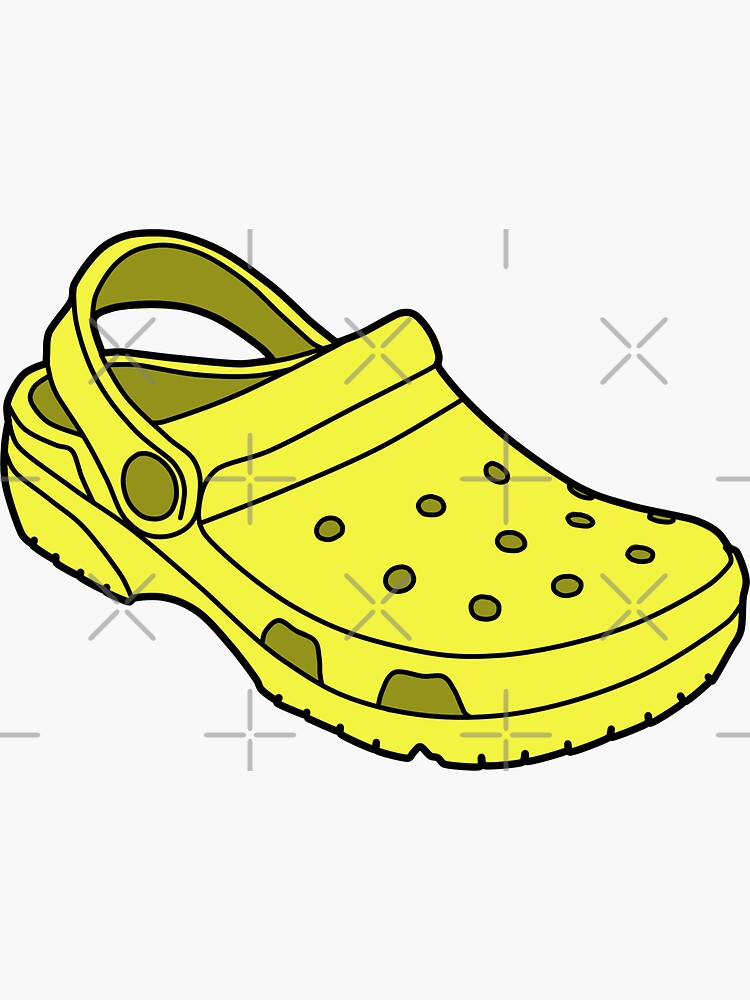 yellow crocs sticker