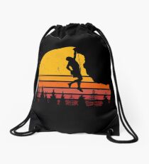 Rock Climbing - Bouldering Pine Sunset Climber Drawstring Bag