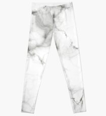White Marble Leggings
