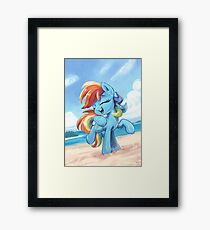 Rainbow Dash-Regenbogen-Tanz Gerahmtes Wandbild