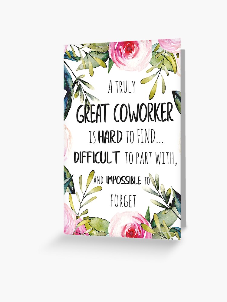 Printable Goodbye Card For Coworker