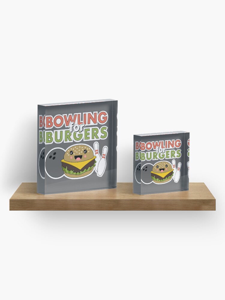 Alternate view of Bowling For Burgers Acrylic Block