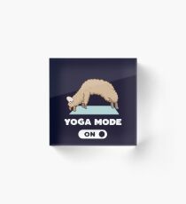 Yoga Mode On Acrylic Block